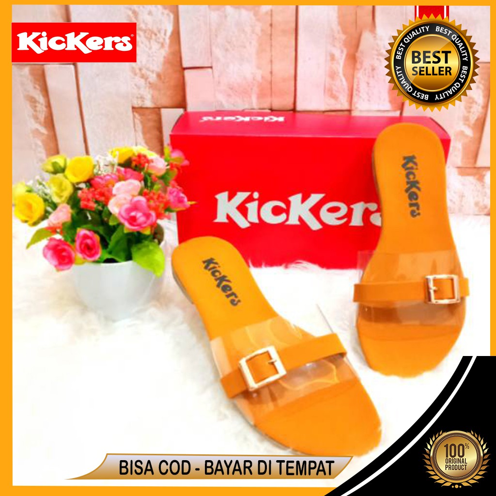 SANDAL WANITA MODEL TERBARU SANDAL TEPLEK WANITA KICKERS AWET BERKUALITAS
