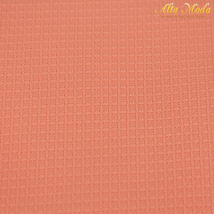 

Alta Moda Kain Dobby Pattern Kotak Warna Coral Peach (1M)