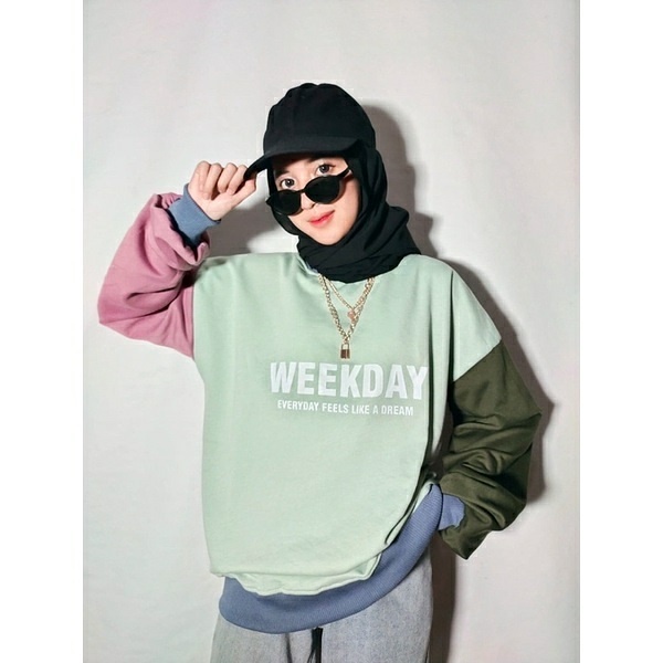 Week oversize sweater | outer wanita | sweater oversize