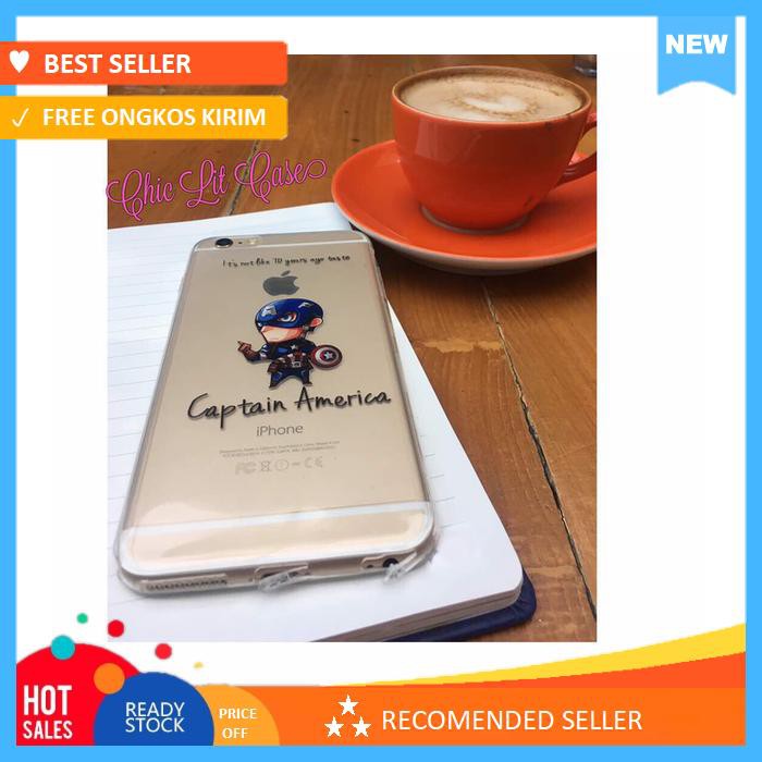 Case Casing Iphone 6 6S 7 Plus + Marvel Superheroes Spiderman Keren