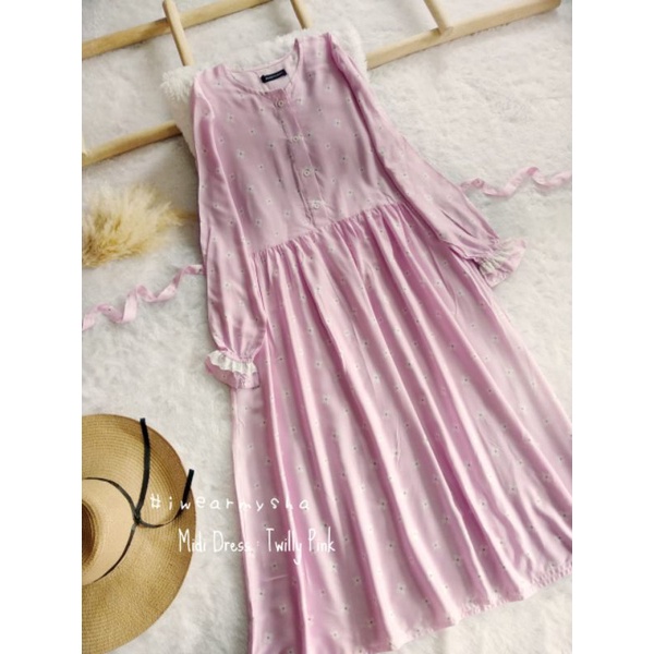 Midi TWILLY PINK (Long tunic ) Ori By IwearMysha