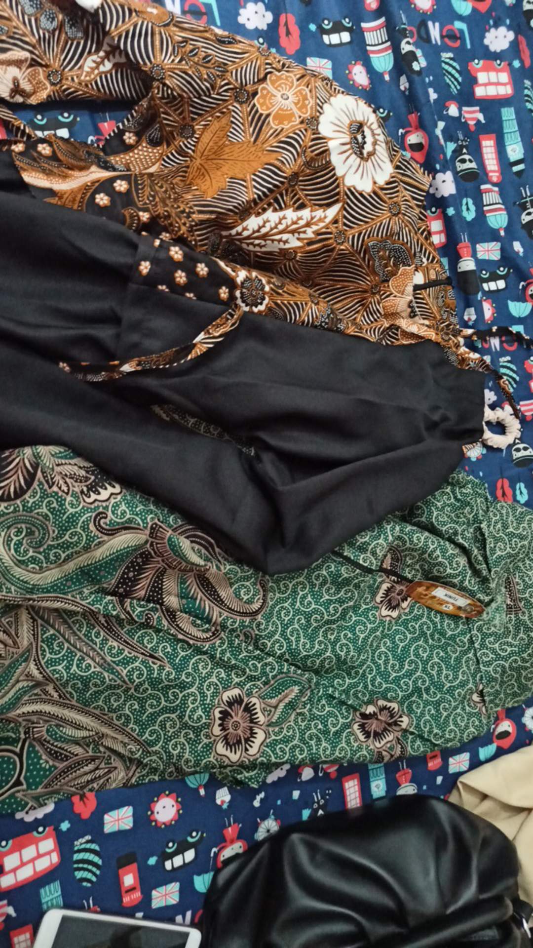 M-l-xl-xxl Batik Tunik Wanita Asj Sa Hrb026 Kenongo Pekalongan Sogan Tulis