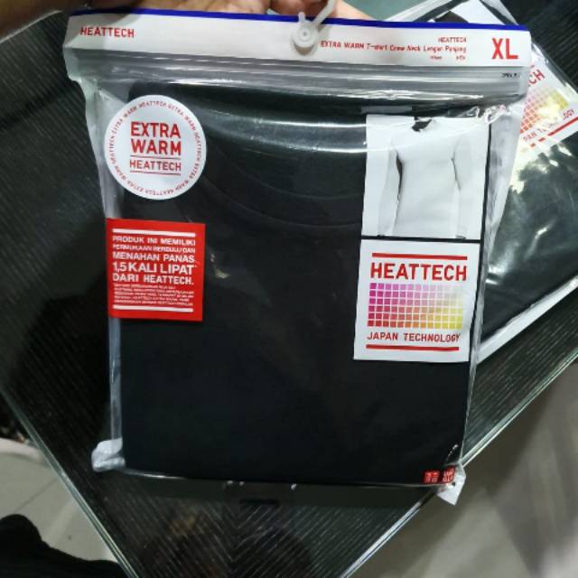 Heattech extra warm uniqlo size XL pria