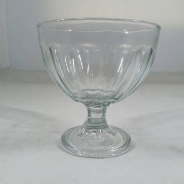 Mangkok es 12x12  - mangkuk es campur 12x12 kaca tebalcm