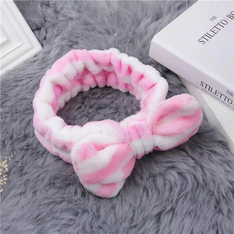 Bandana Bando Rambut Motif Pita Bando Rambut Mandi Gaya Korea Bando Fashion Wanita Import-(4-6) #3