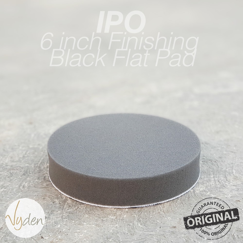 IPO Black Finishing Waxing Pad 6 Inch Flat Wax Sealant Busa Mesin Poles Mobil MURAH