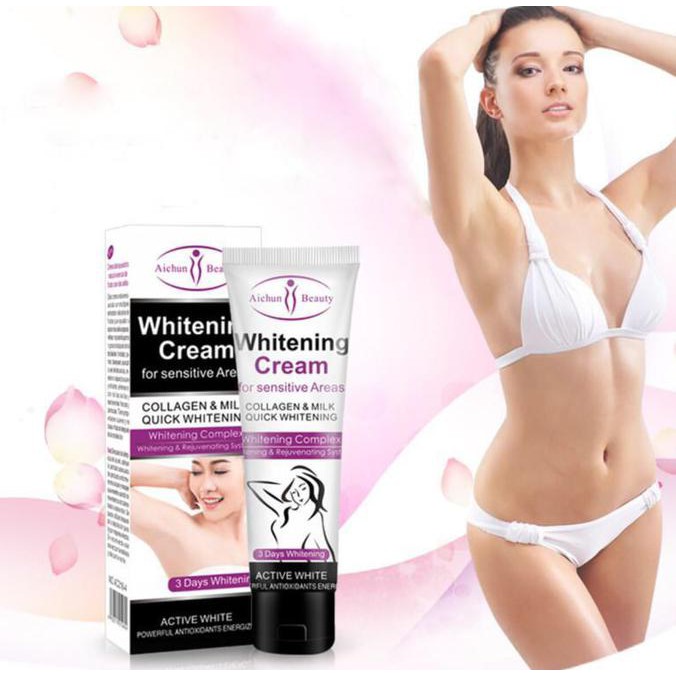 Perawatan Kulit/ Armpit Whitening Cream With Collagen & Milk Aichun Beauty