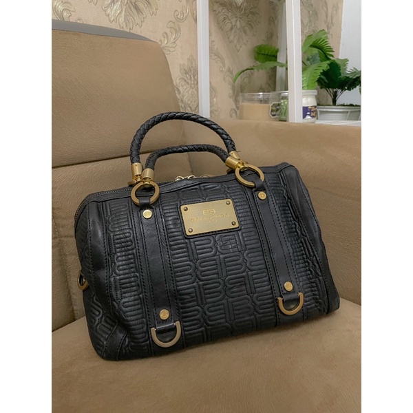 PRELOVED BALENCIAGA VINTAGE QUILTED PARIS LINE HANDBAG BLACK LEATHER SATCHEL ORIGINAL