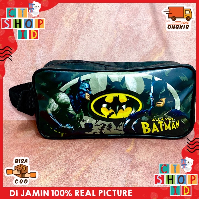 

CTShopID Kotak Pensil Sereting Kain Premium Motif BATMEN HITAM Bagus Murah Berkualitas