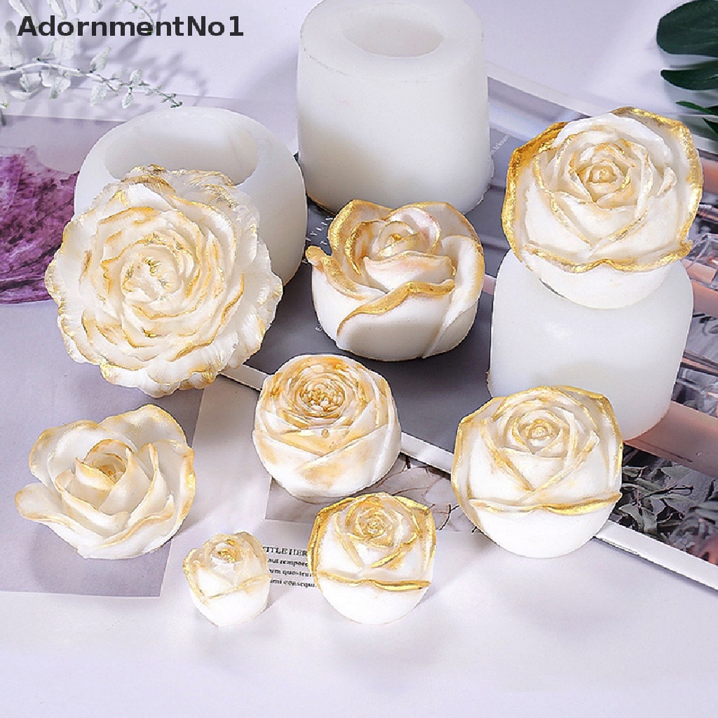 [AdornmentNo1] 3D Flower Shape Silicon Mold DIY Epoxy Resin Rose Flower Craft Jewelry Making [new]