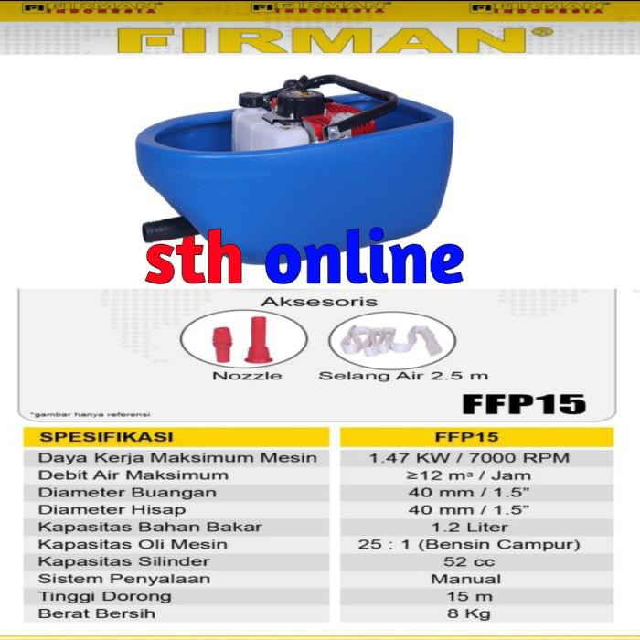 Qal / Pompa Air Apung Firman Ffp-15 | Floating Pump Boat Water Pump