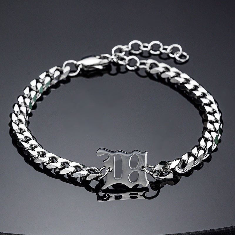 Kalung Bahan titanium steel Gaya Hip hop Untuk Pria Dan Wanita