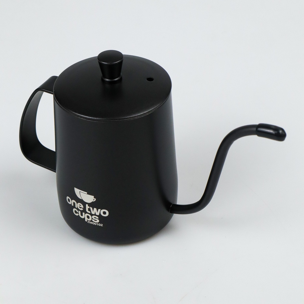 GSSi One Two Cups Teko Pitcher Kopi Teh Hand Drip Kettle Cup Stainless Steel 350ml - Zm00102 - Black Or-i