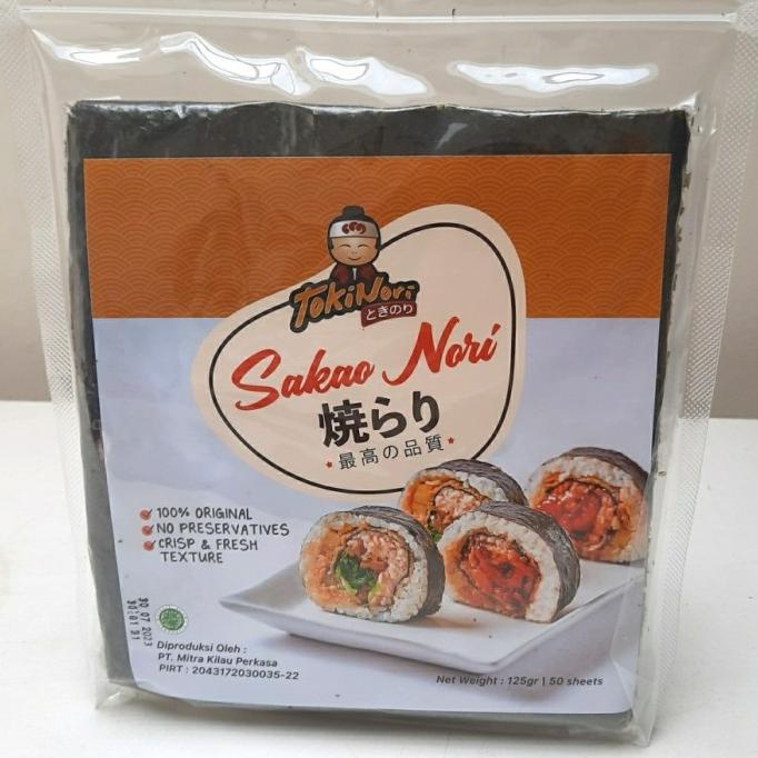 

Sakao Nori Sushi Nori 50 Lembar Halal Mui - Seaweed Rumput Laut
