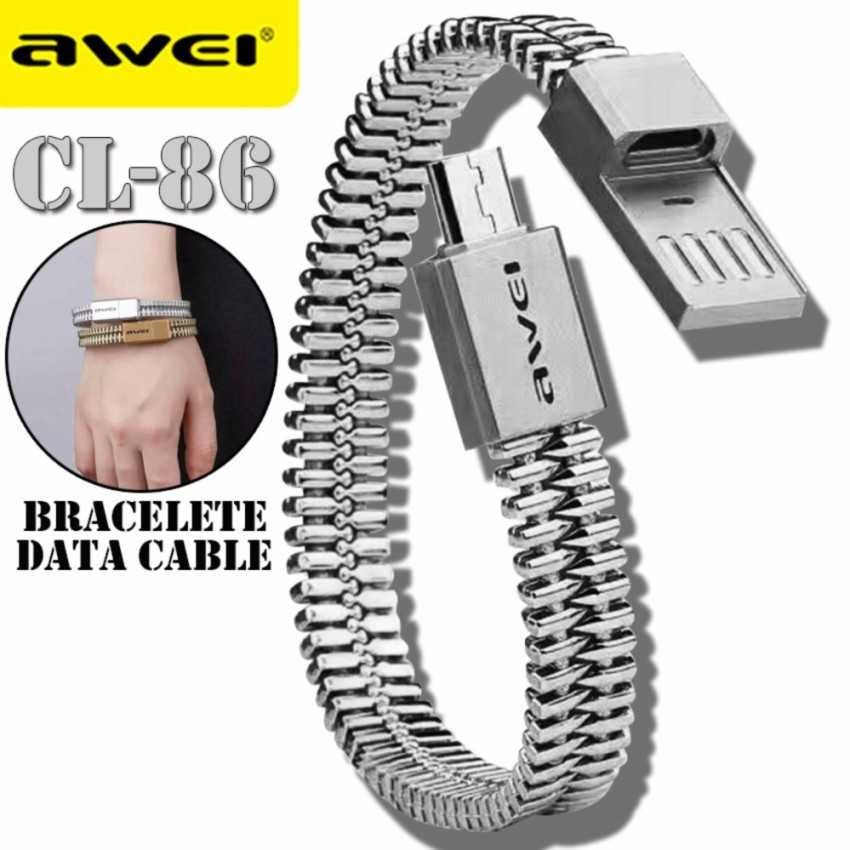 AWEI Kabel Charger Micro USB Bracelet Design - CL-86 [Gadget.Nation]
