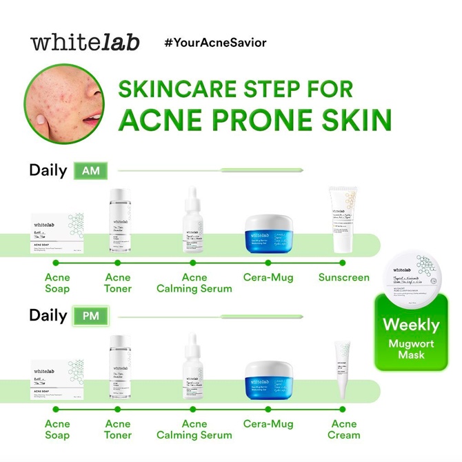 WHITELAB Brightening | Peeling Gel Cleanser Wash Toner Serum Day Night Eye Cream Acne Mask UV Shield Sunscreen