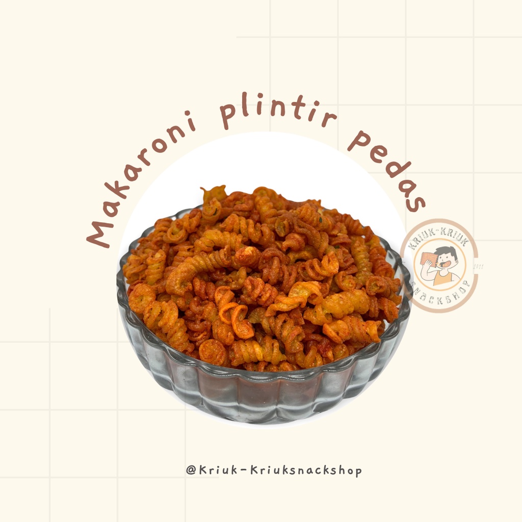 

MAKARONI PLINTIR/SPIRAL PEDAS DAN ASIN MURAH//KRIUK-KRIUKSNACKSHOP MALANG