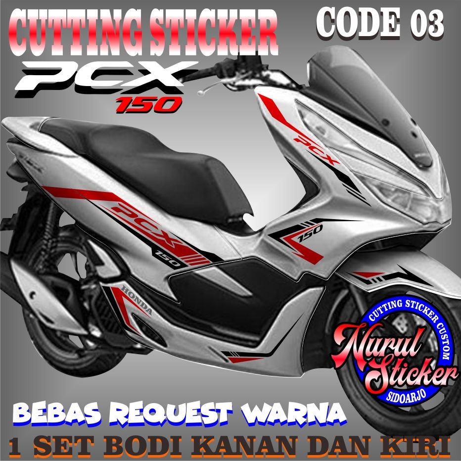 sticker pcx,cutting sticker pcx 150,sticker motor pcx 150