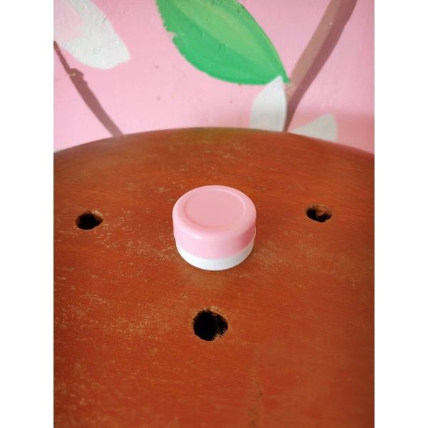 Pot Cream 5gr Pink Natural - Putih / Wadah Cream / Tempat Cream / Wadah Cosmetik Kosmetik Cosmetic /