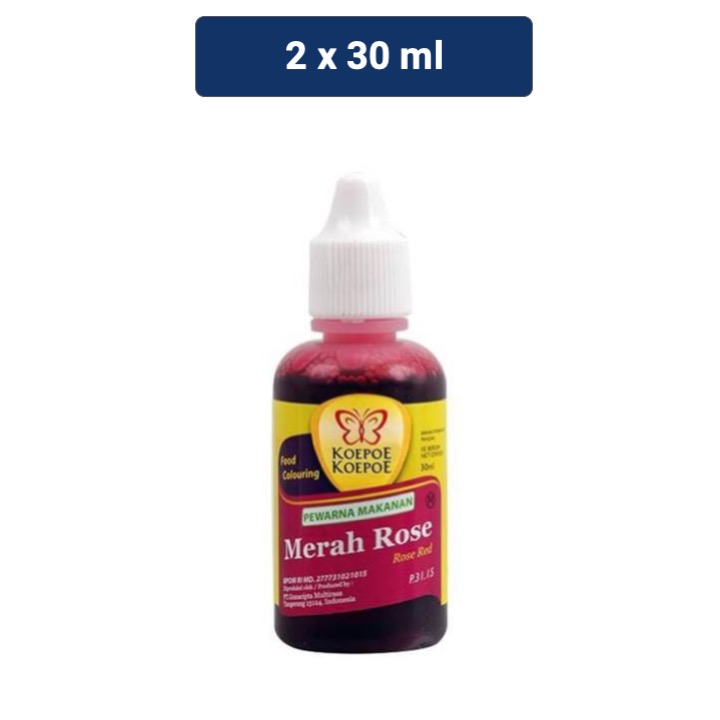 

Koepoe Koepoe Pewarna Makanan Merah Rose 2 x 30 mL