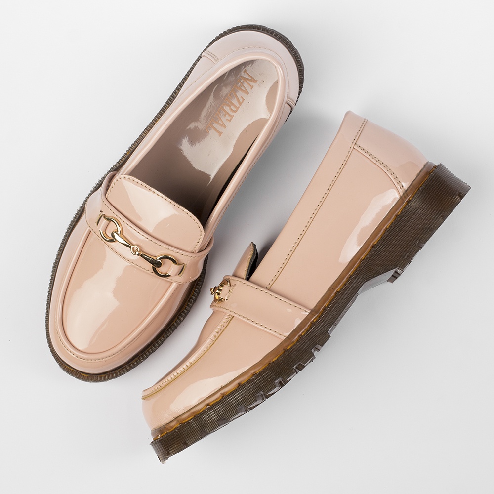 MEGAN PINK |ManNeedMe x NAZ| Sepatu Pantofel Wanita Formal / Kantor Sol Docmart ORIGINAL