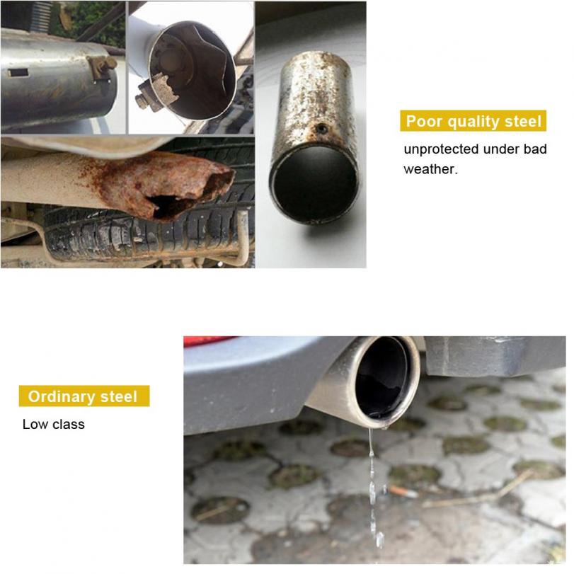 Pipa Knalpot Mobil Universal Bahan Karbon Fiber Ukuran 63mm 76mm 89mm 101mm