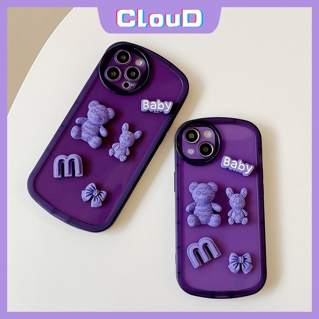 Soft Case TPU Motif Kartun Beruang 3D Untuk Realme C25 C15 C12 C31 C11 C35 C25s C25Y C20 C21Y C20A C11 2021 Realme 6i 5i 5s C3 C1 5i