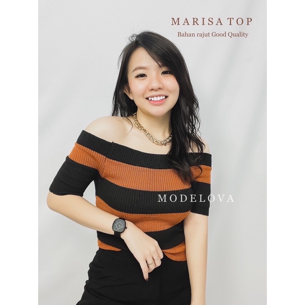 MDLV~ BG MARISA TOP RAJUT // SABRINA RAJUT HALUS // FAAHION WANITA