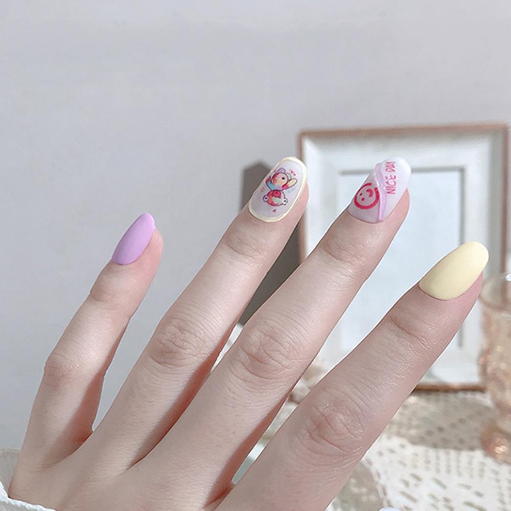 Mxbeauty Stiker Nail Art Gadis Bintang Beruang Perekat DIY Aksesoris Nail Art