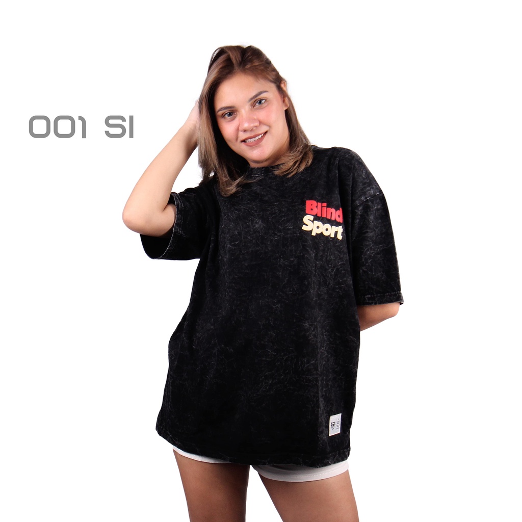 Kaos Washed Oversize Streetwear Pria Wanita Blindsport Washed SI