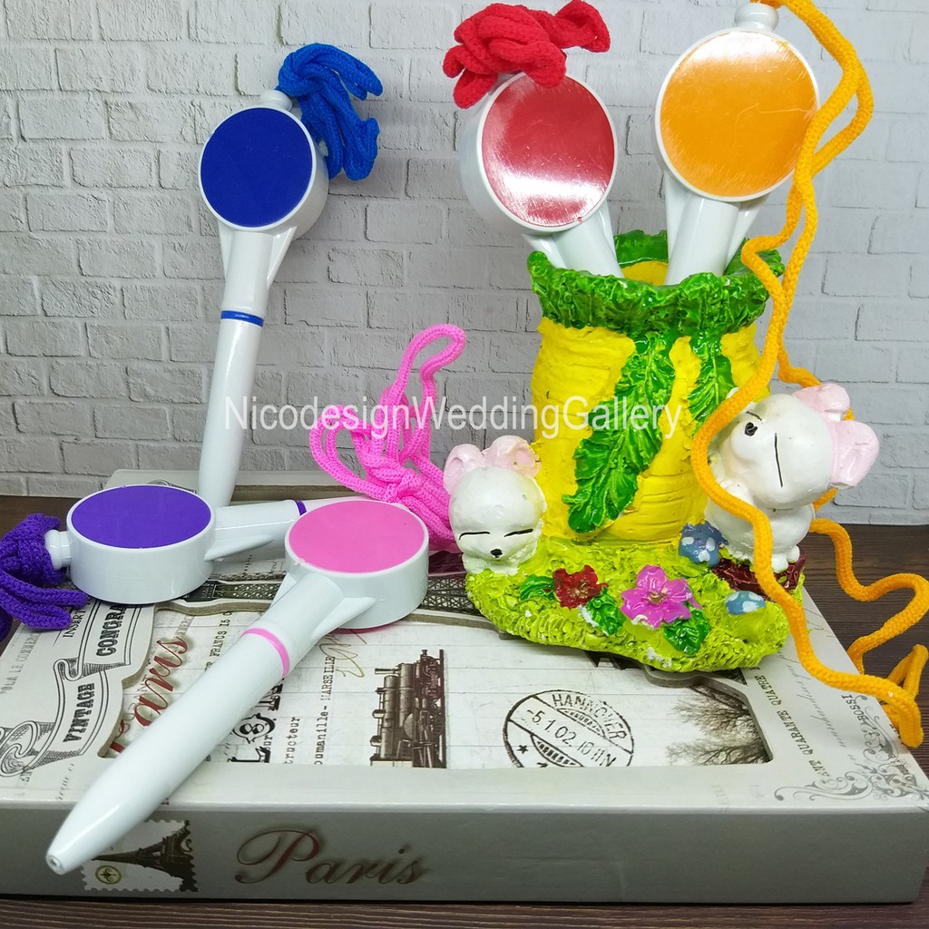 

Souvernir Pernikahan - Ballpoint Gendang dengan tali