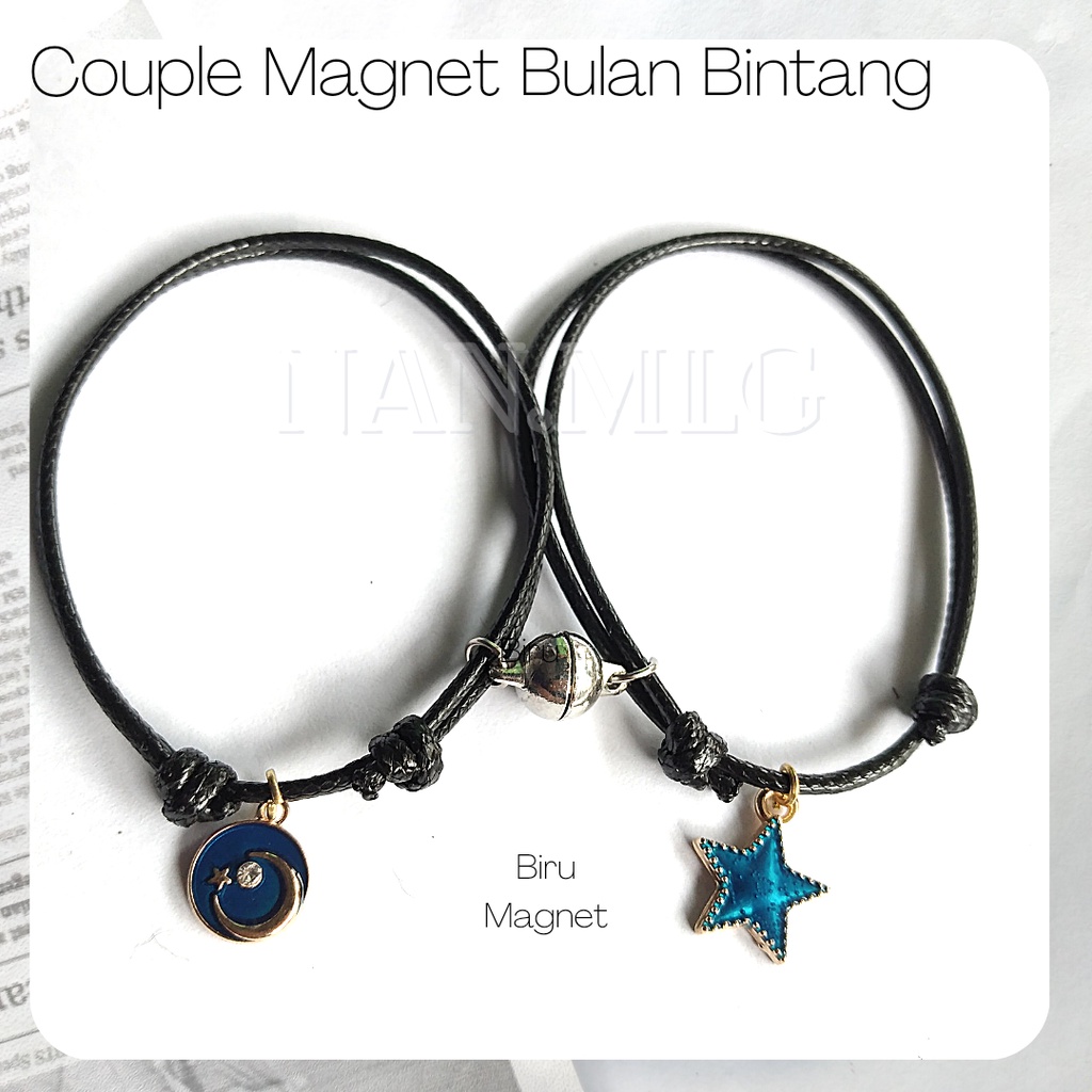 Gelang Couple Magnet Bulan bintang