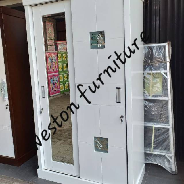 LEMARI PAKAIAN 2 PINTU FULL DUCO MULTIPLEK TEBAL