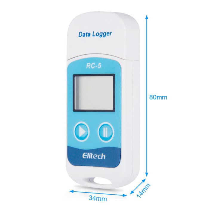 Elitech RC-5 / RC5 - USB Temperature Data Logger Perekam Data Suhu USB