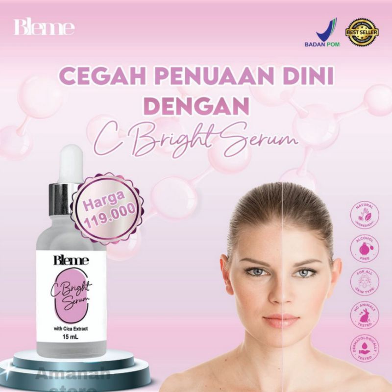 Serum 100% Wajah Glowing Bleme Oryginal product BPOM