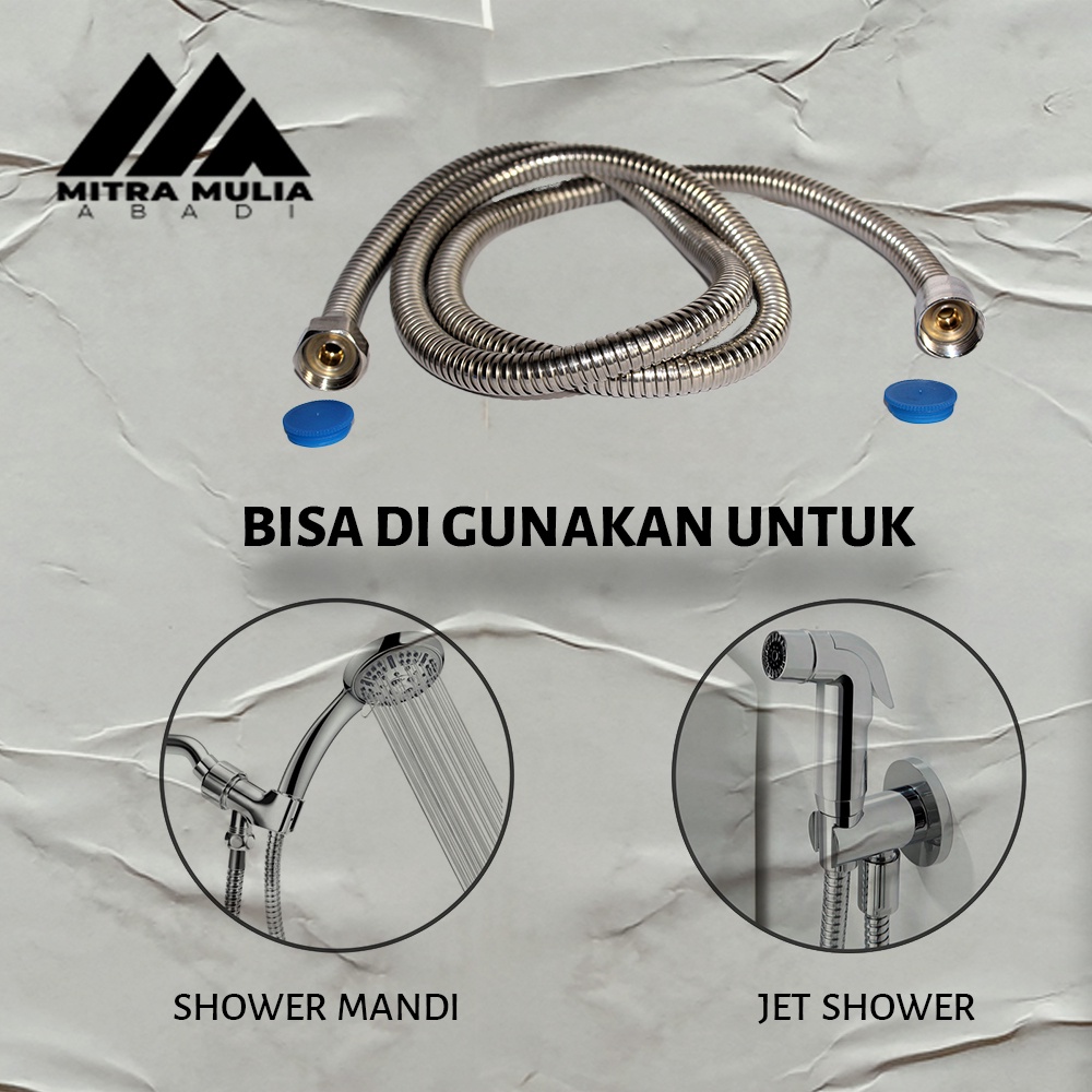 Selang Shower Kuningan Bidet Flexible Fleksibel Hand Shower Air Panas