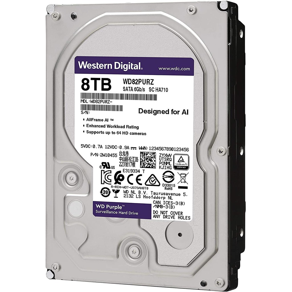 HDD WD Purple 8TB 3.5&quot; SATA III ORI - HDD CCTV Internal