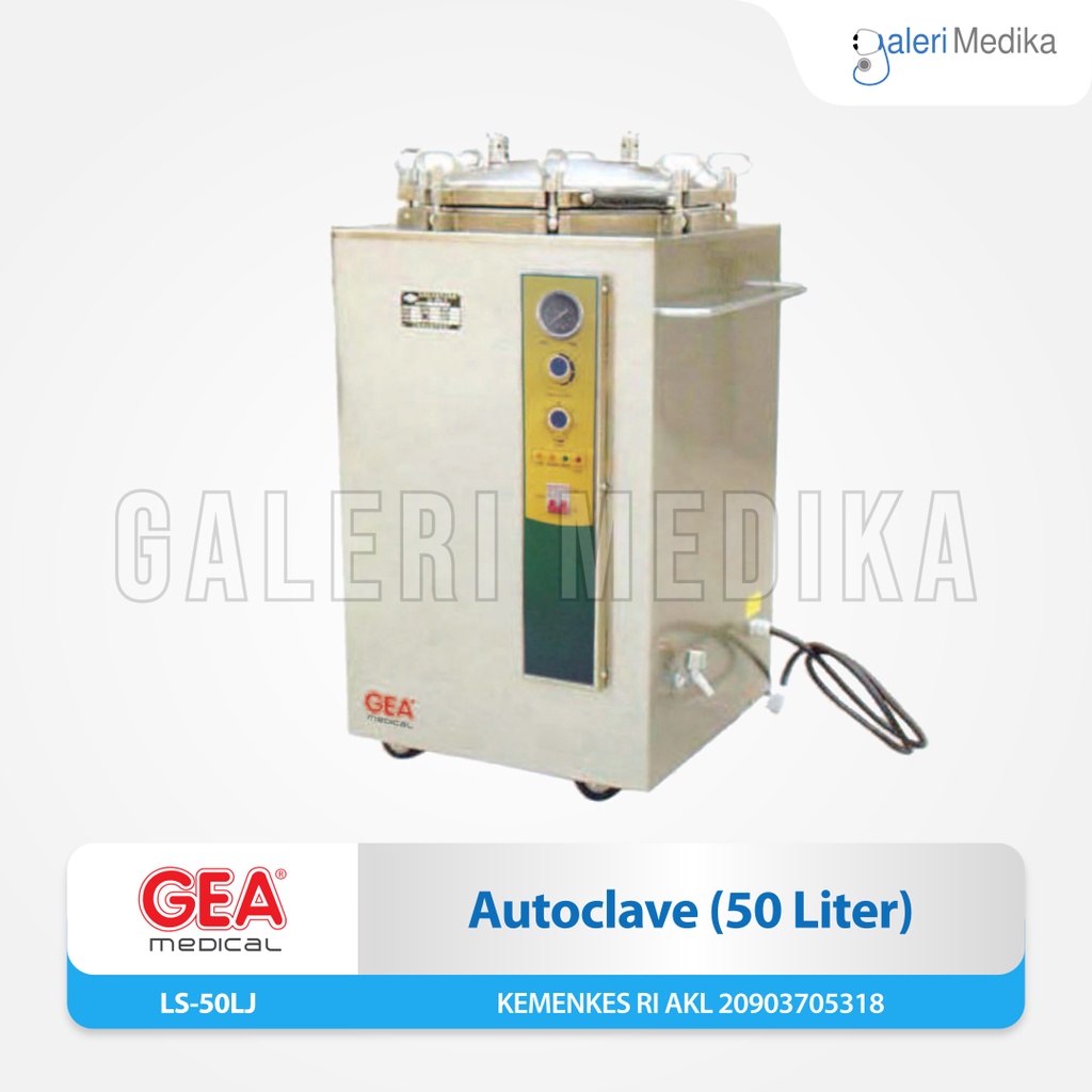 Autoclave Gea 50 Liter LS-50LJ / LS 50LJ / LS50LJ - Alat Sterilisasi Basah
