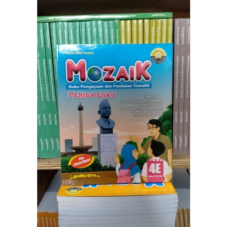 

MOZAIK tematik kelas 4E SD/MI revisi terbaru YUDISTIRA original book