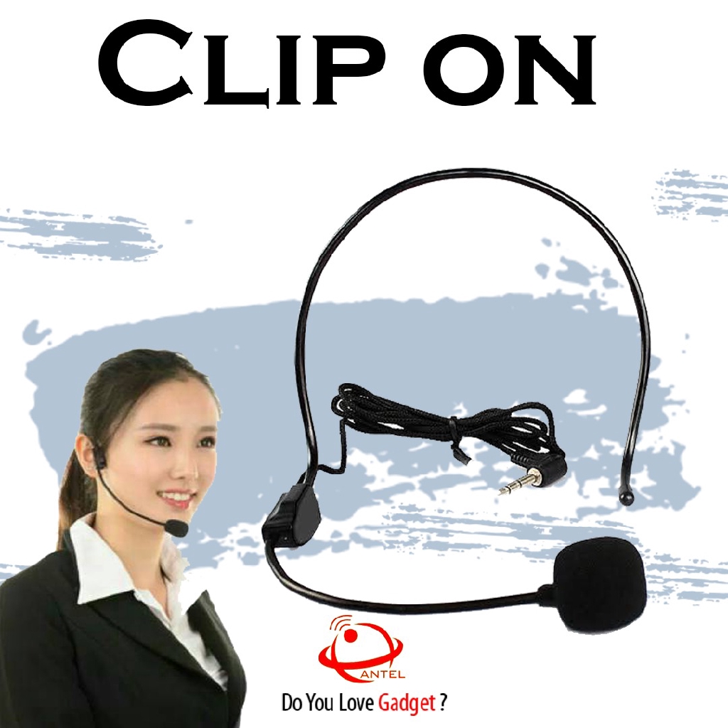 Mic clip on mic bando microphone headset bando mic youtuber leher