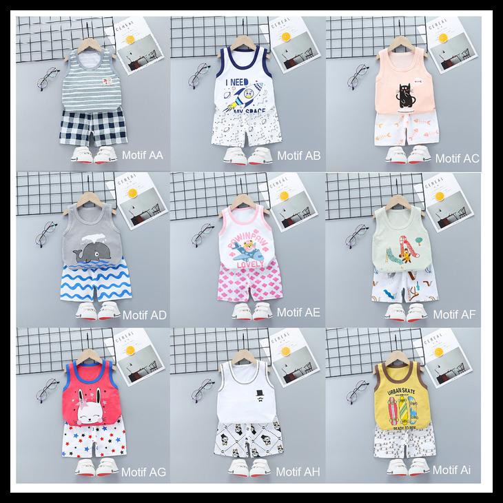  Kaos  Singlet Bayi  Anak Setelan Baju  Bayi  Baju  Kutung  