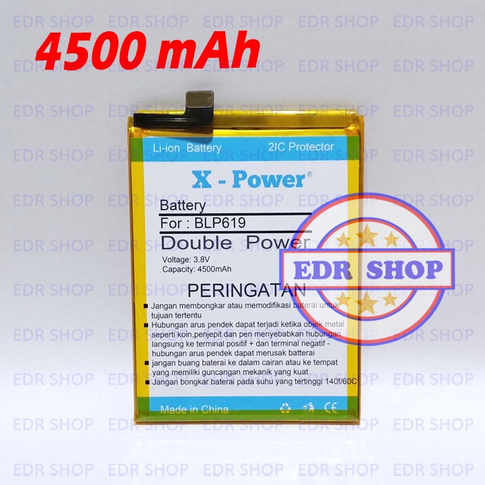 Batre Oppo A57 CPH1701 BLP619 Batu Battery Baterai Tanam Double Power