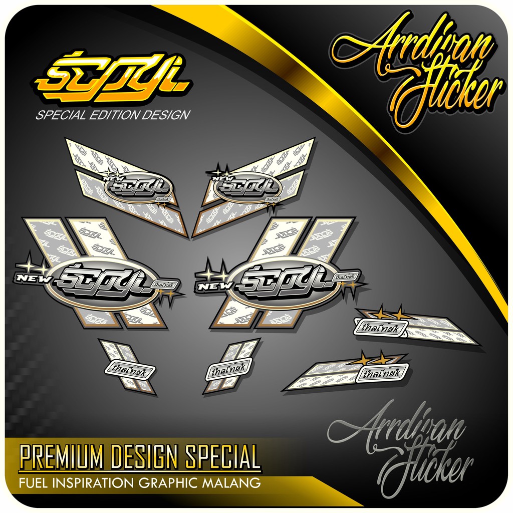 STRIPING SCOOPY ORIGINAL THAILAND MURAH MERIAH
