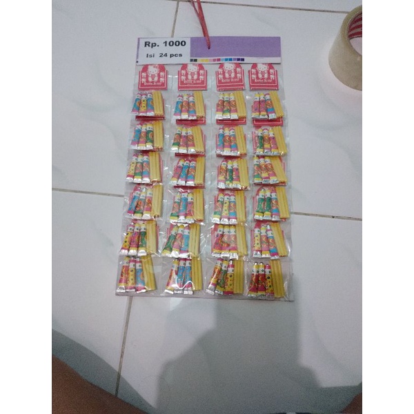 RK Balon Sedotan 777 Renteng Isi 24 pcs Mainan Renceng Renteng Siap Jual Mainan Jadul balon odol 777