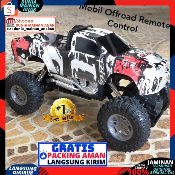 Mobil Remote control Offroad Rc Car Jeep Rock Crawler Pickup Baterai Cas Terbaru