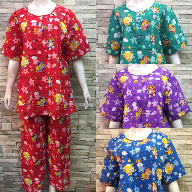 JUMBO HOKI SHEILA CP KATUN PIAMA | BAJU TIDUR MURAH-4