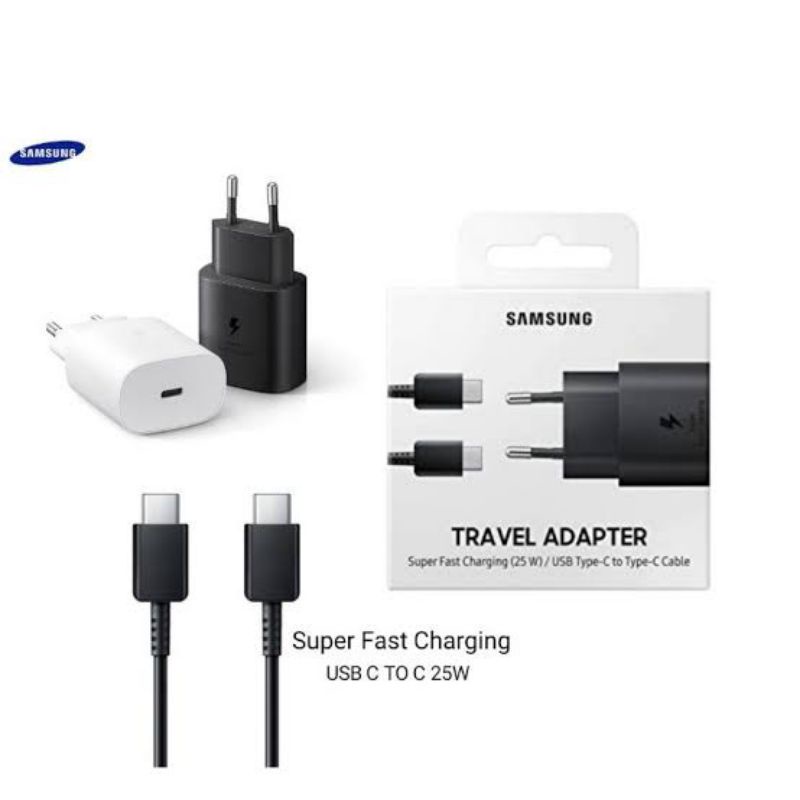 CHARGER SAMSUNG SUPER FAST CHARGING 25W DAN 45W TYPE-C TO TYPE-C ORIGINAL