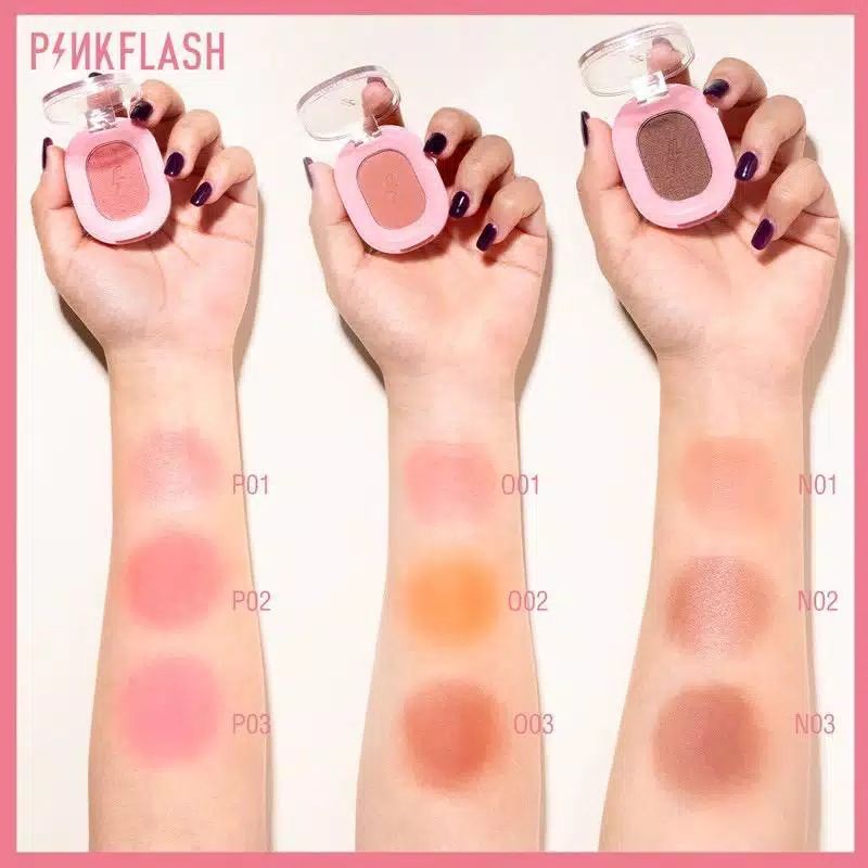 (BPOM)PINKFLASH BLUSH ON  Matte Shimmer Wajah