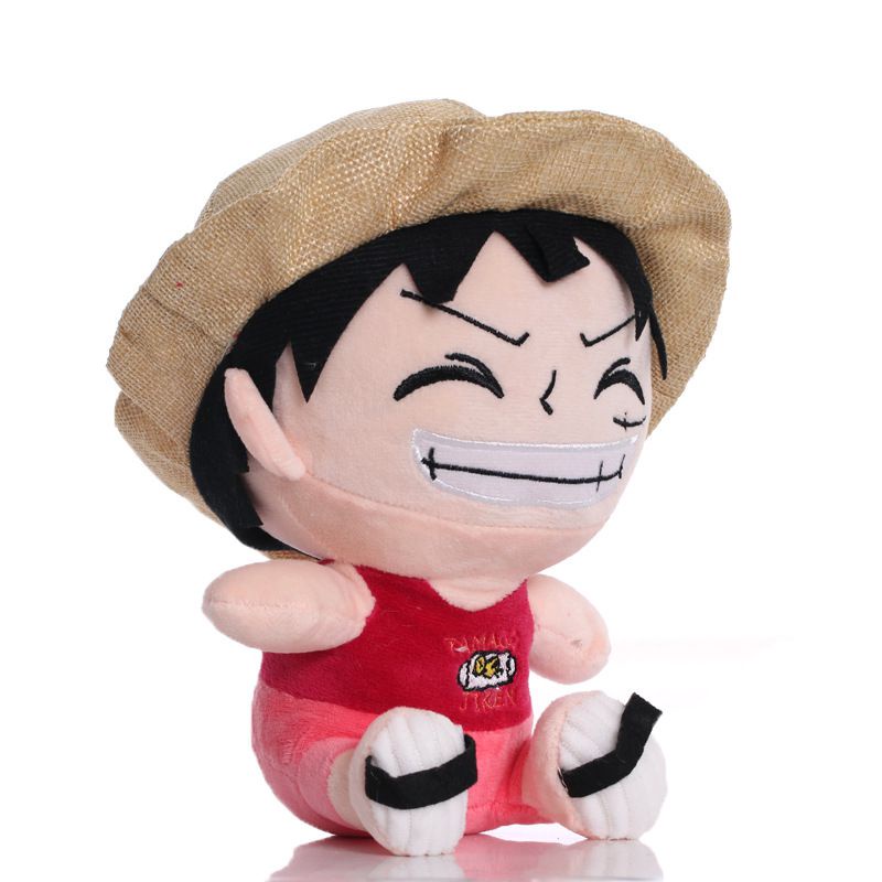 Kawaii One Piece Plush Toys Stuffed Chopper Cartoon Lovely Toy 25Cm Luffy Chopper Sabo Plush Dolls Cute Peluche Gift for Boy Kid