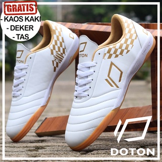 Doton - Sepatu Futsal Gokana x Kruto 30 Outdoor White-Black-Grey - Lokal Pride Indonesia